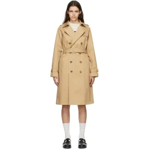 A.P.C. Beige Greta Trench Coat