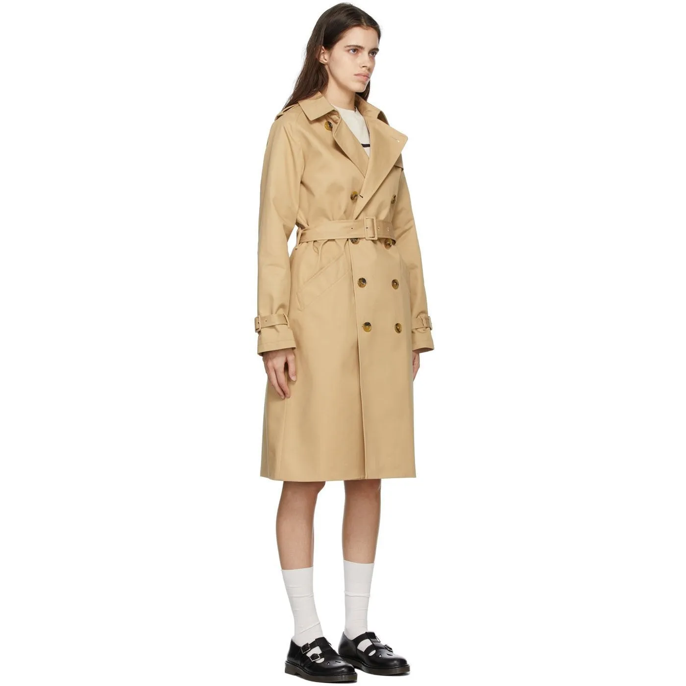A.P.C. Beige Greta Trench Coat