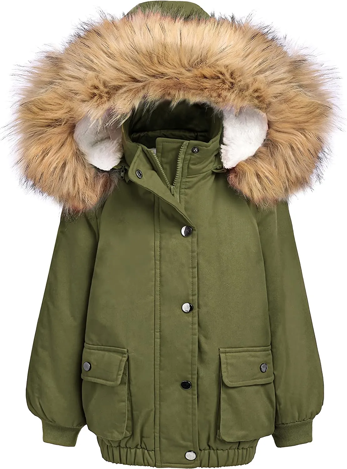 Arshiner Kids Girls Winter Coats Warm Thick Padded Hooded