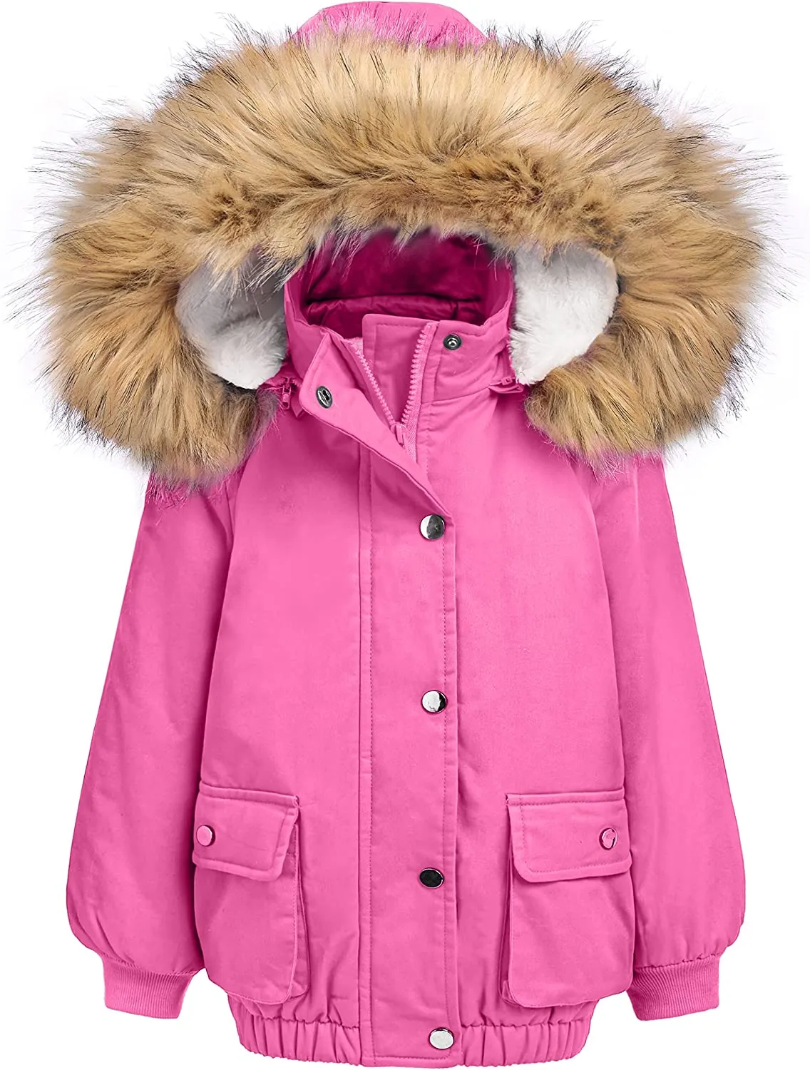 Arshiner Kids Girls Winter Coats Warm Thick Padded Hooded