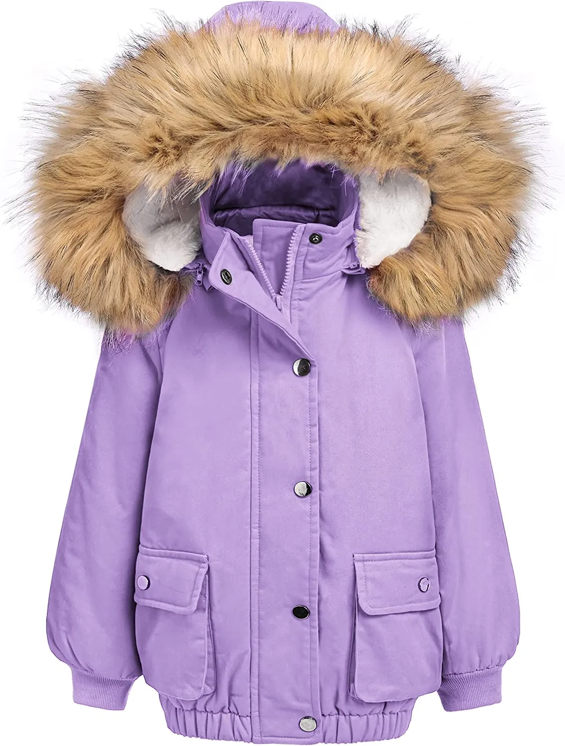 Arshiner Kids Girls Winter Coats Warm Thick Padded Hooded