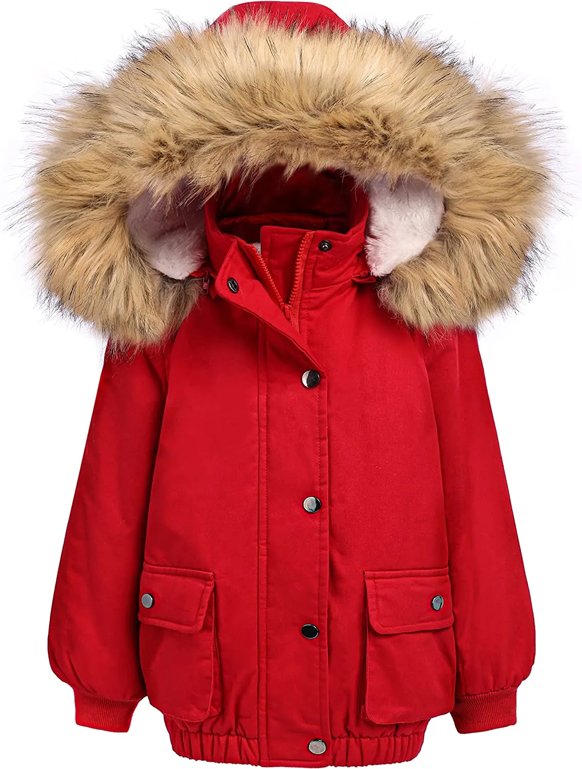 Arshiner Kids Girls Winter Coats Warm Thick Padded Hooded