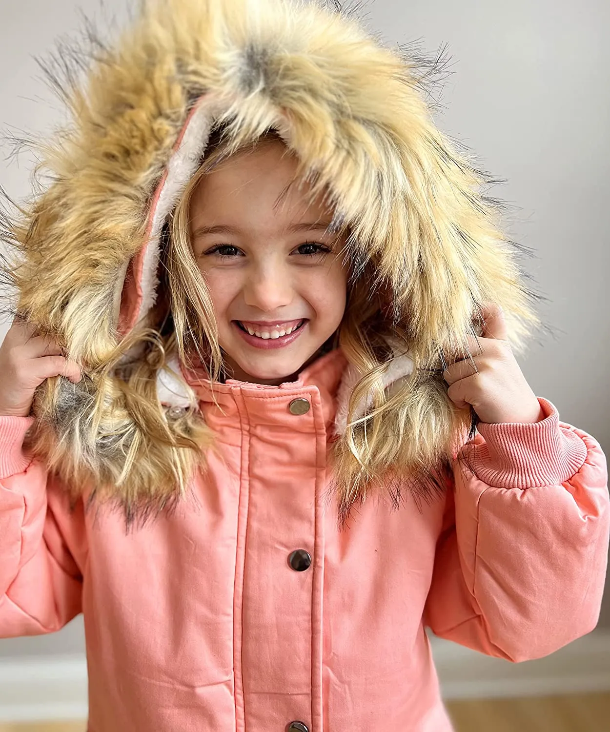 Arshiner Kids Girls Winter Coats Warm Thick Padded Hooded