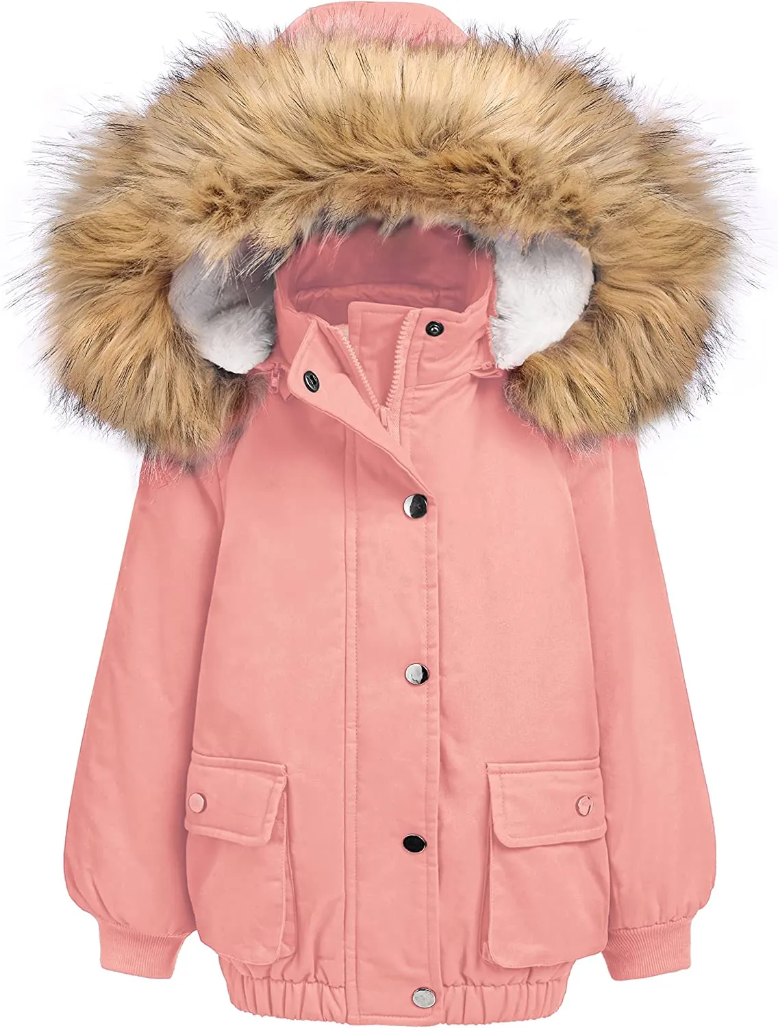 Arshiner Kids Girls Winter Coats Warm Thick Padded Hooded