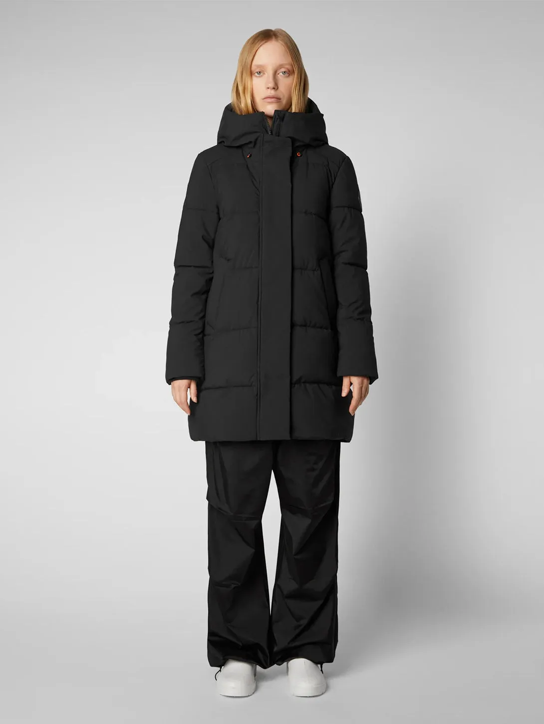Bethany Hooded Coat - Black