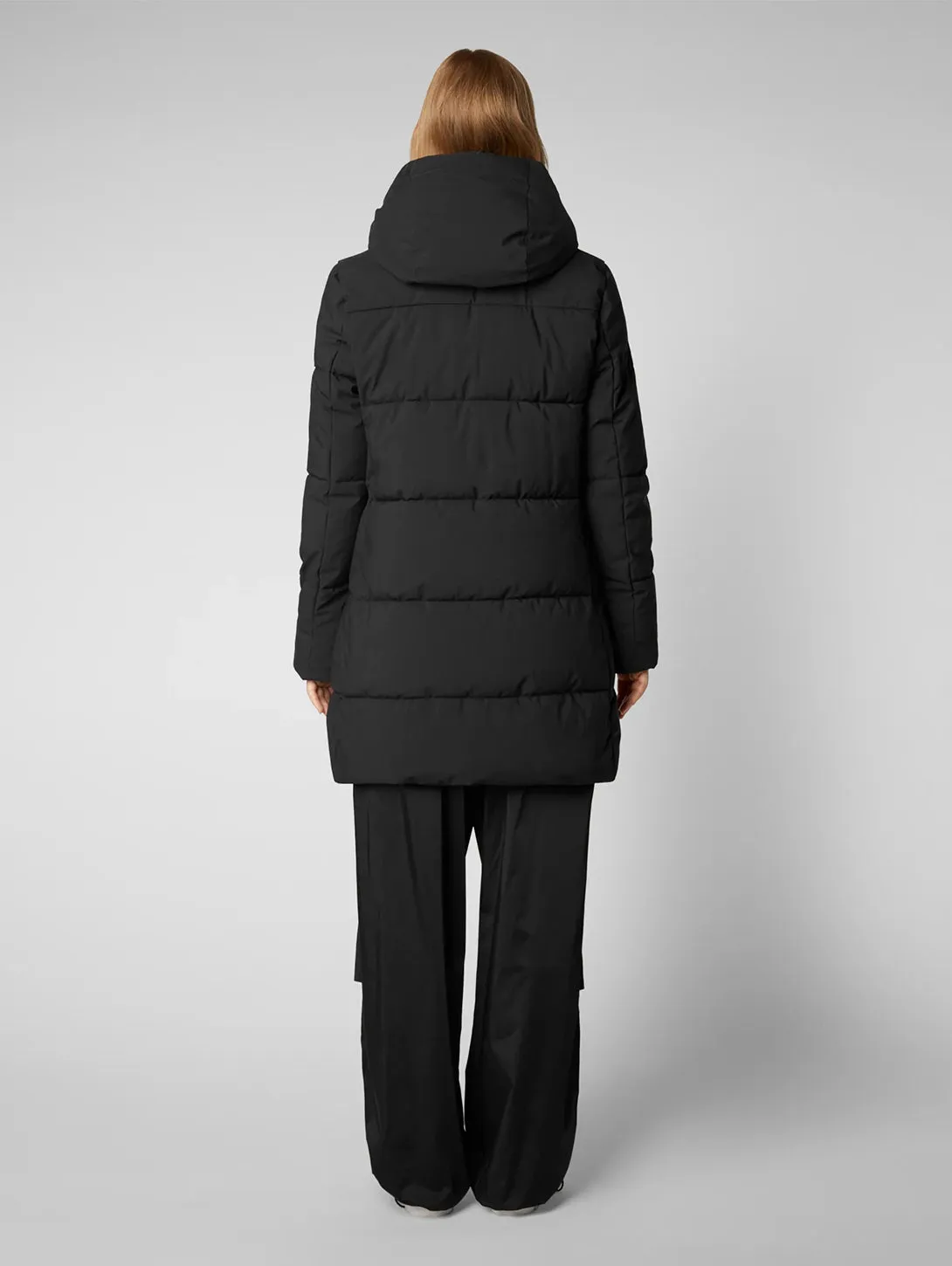 Bethany Hooded Coat - Black