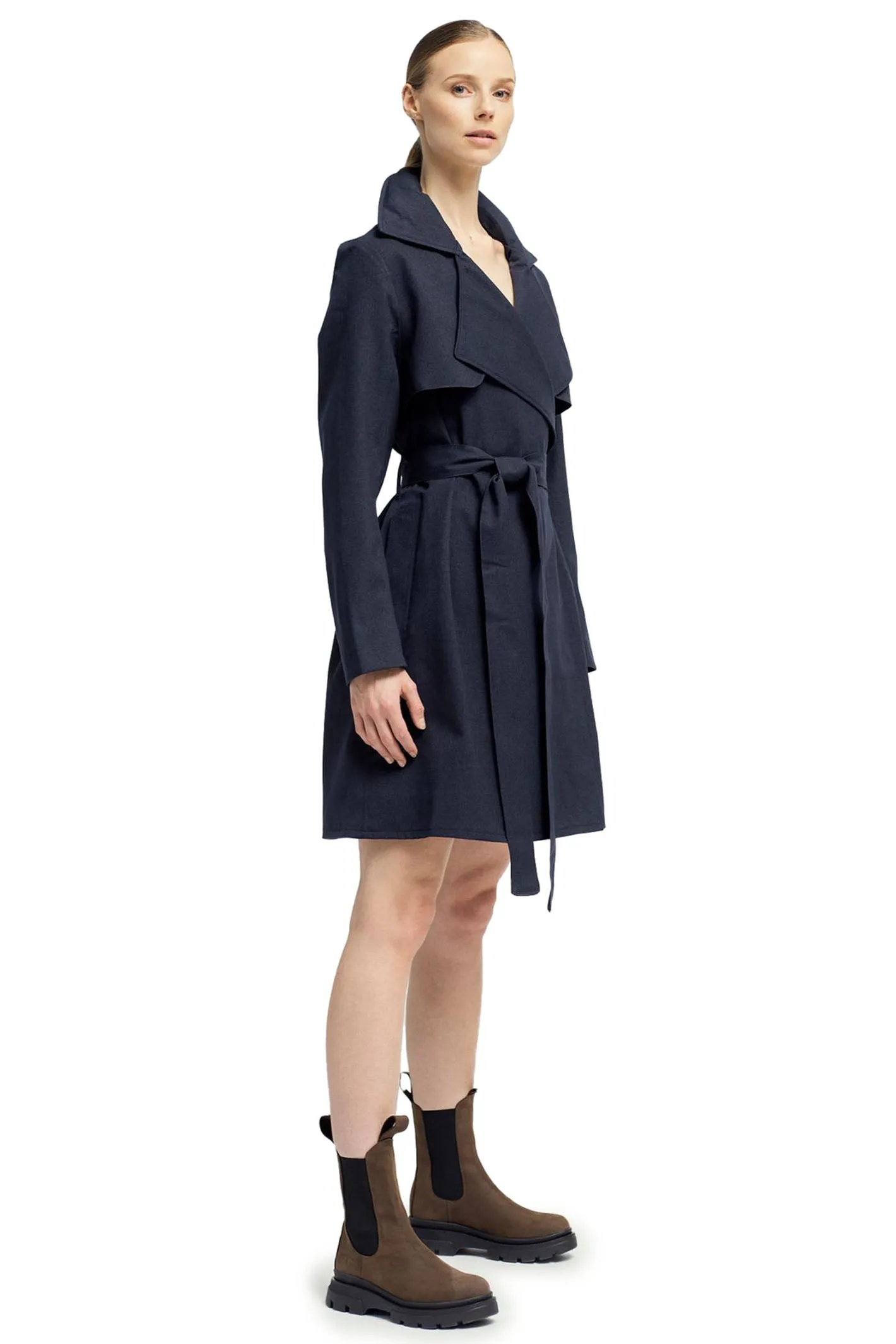 BRGN Yr Coat Dark Navy 15007A2 795