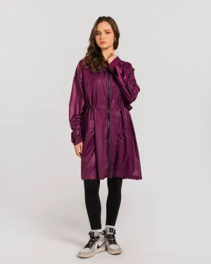 Burgundy Waterproof Trench Coat