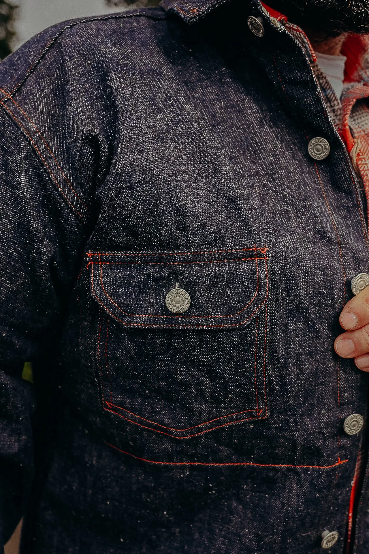 Fiction Romance Jacket- 13oz. Awa-Ai Denim (SC13203)