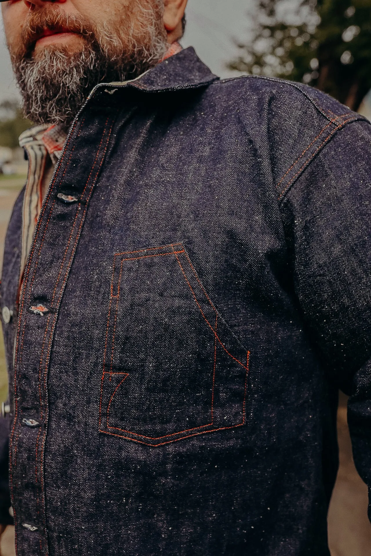Fiction Romance Jacket- 13oz. Awa-Ai Denim (SC13203)