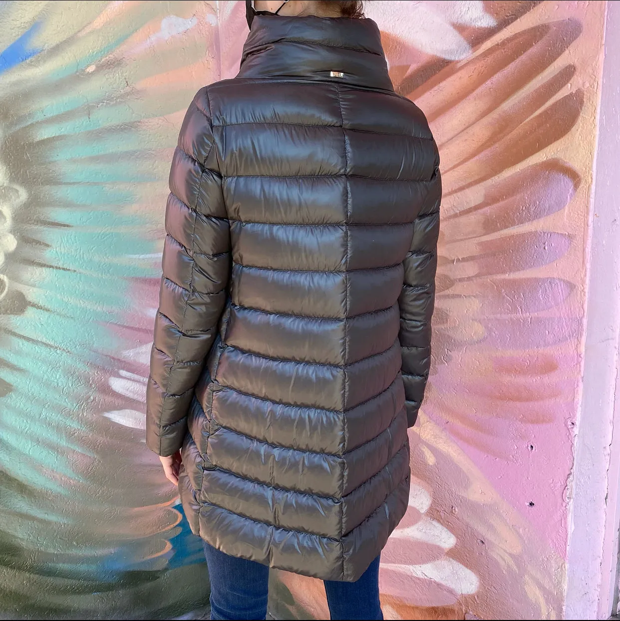 Herno Grey Light Down Filled Puffer Coat - IT44 / USA 8