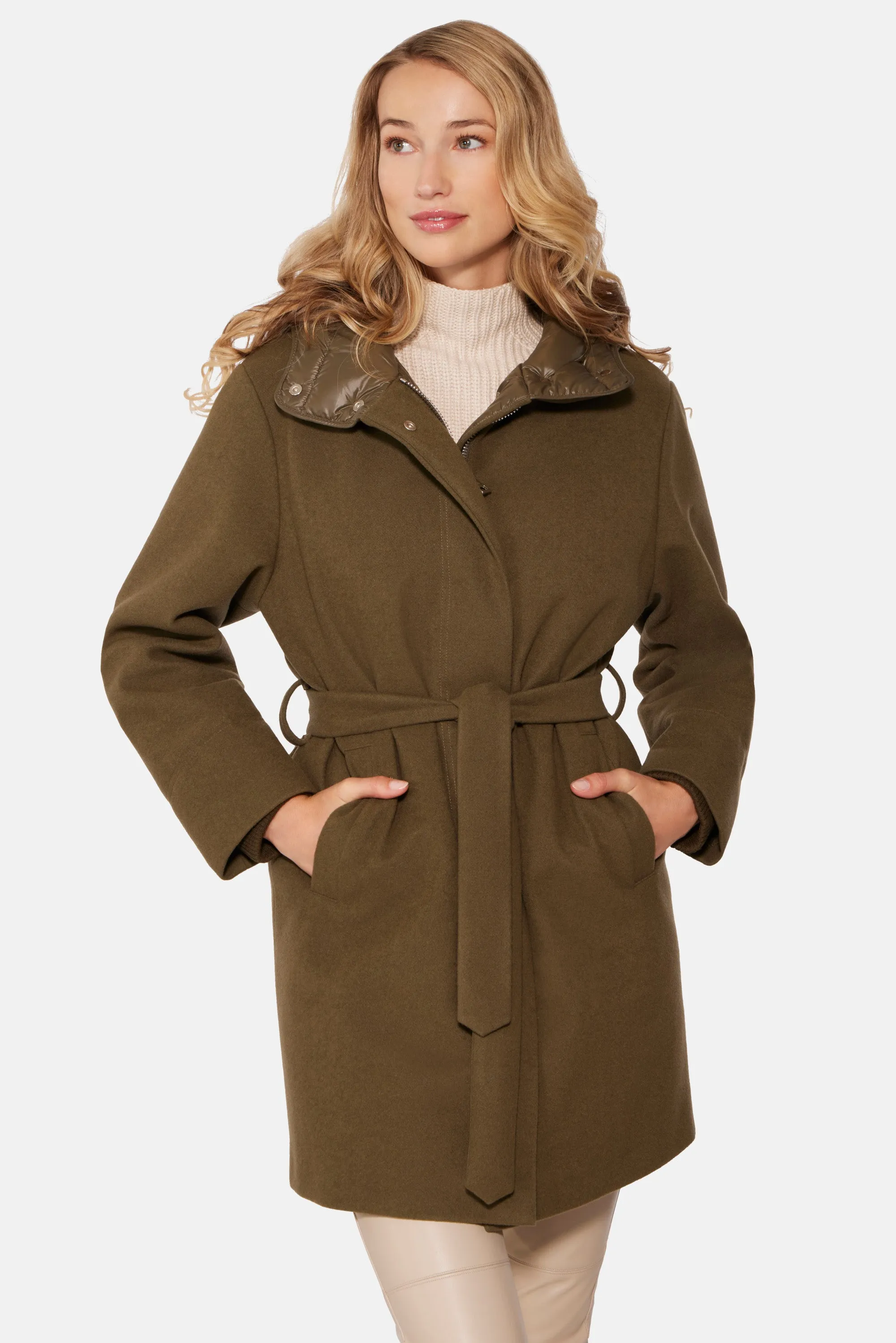 Hooded Parka, Dark Olive