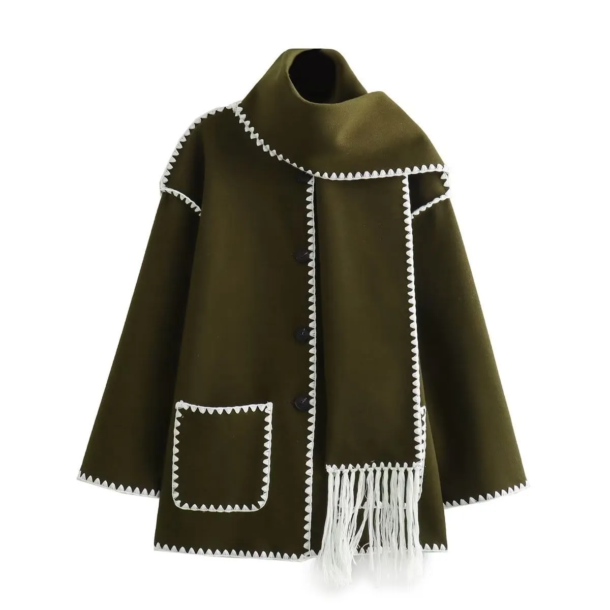 Ivyshape | Comfortable Wool Coat Jacket