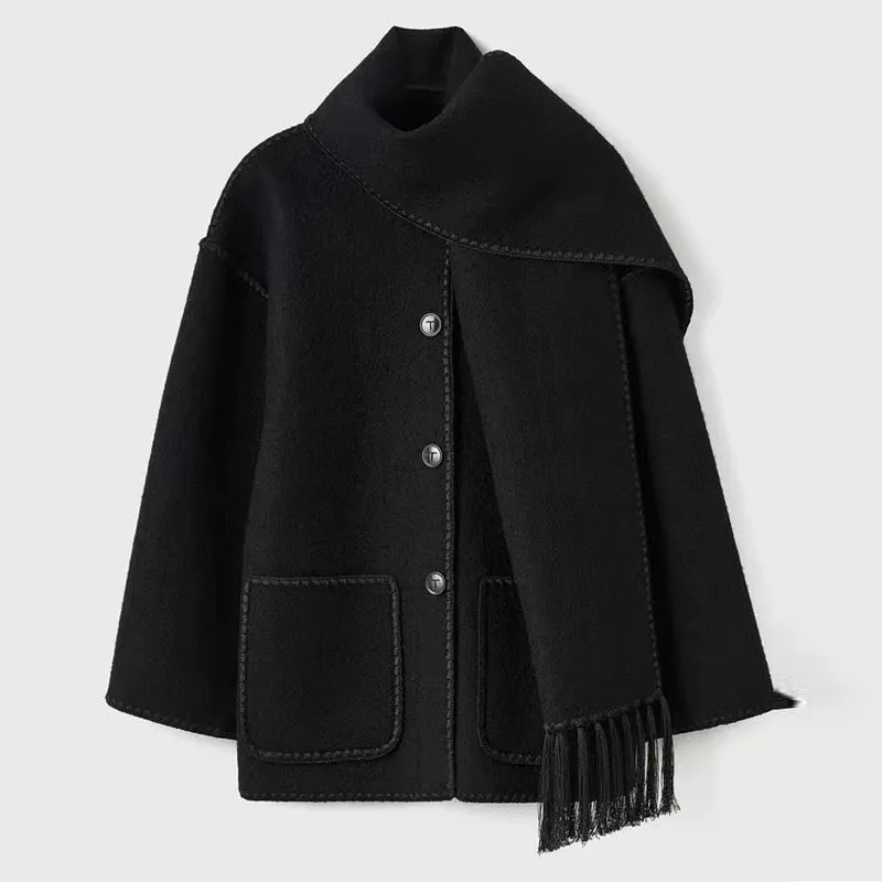 Ivyshape | Comfortable Wool Coat Jacket