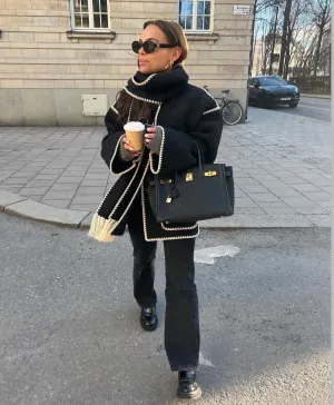Ivyshape | Comfortable Wool Coat Jacket