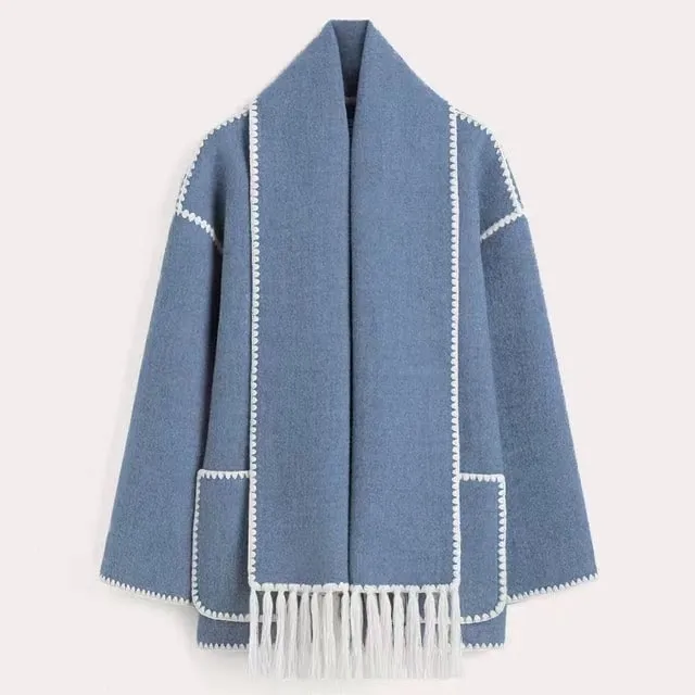 Ivyshape | Comfortable Wool Coat Jacket