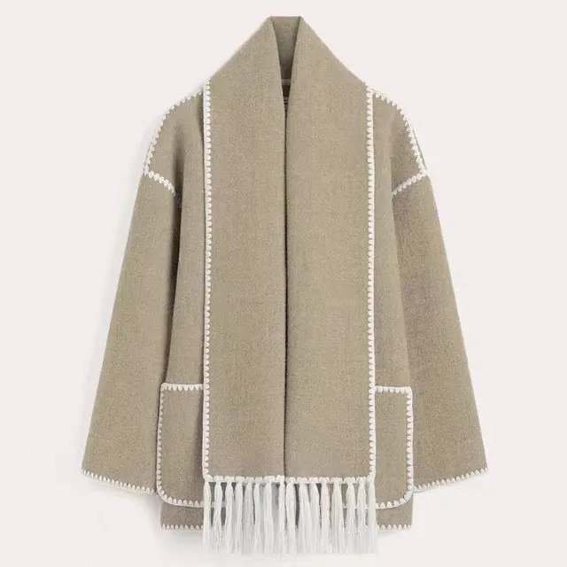 Ivyshape | Comfortable Wool Coat Jacket