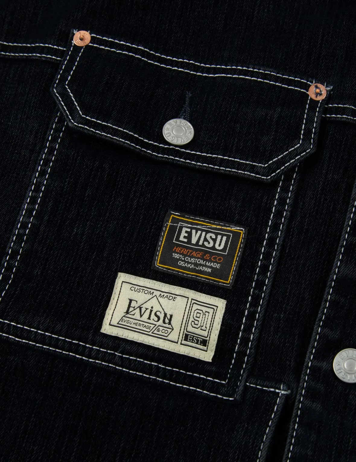Logo Embroidery Velvet Denim Jacket