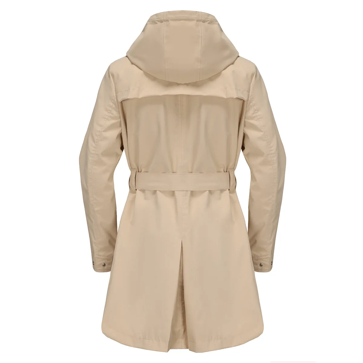 Long Hooded Waterproof Thin Casual Loose Trench Coat