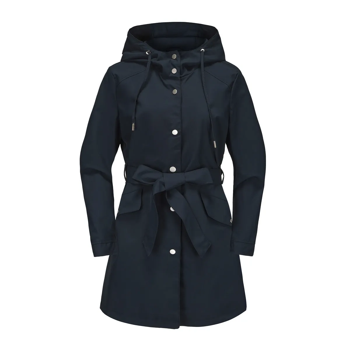 Long Hooded Waterproof Thin Casual Loose Trench Coat