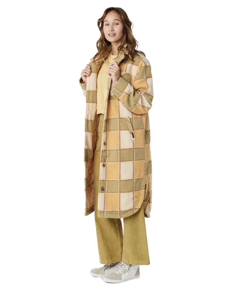 Long Line Jacket in Khaki