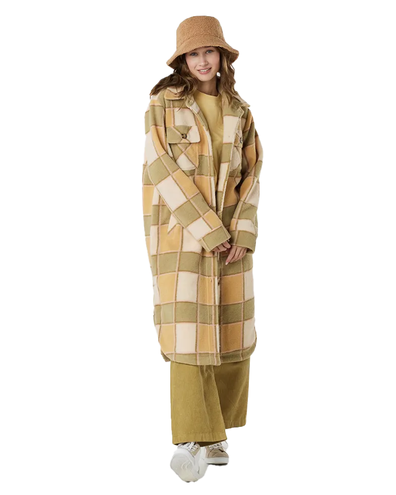 Long Line Jacket in Khaki
