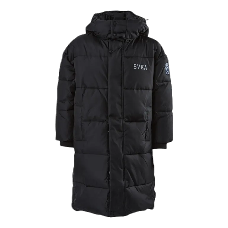 Long Puffer Coat Junior Black