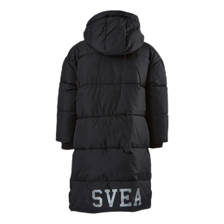 Long Puffer Coat Junior Black