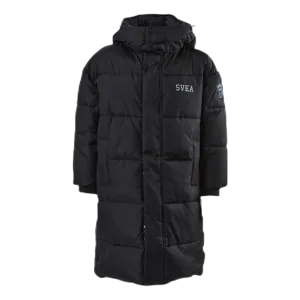 Long Puffer Coat Junior Black