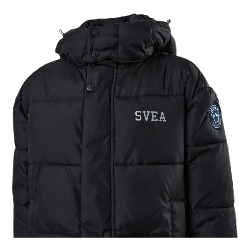 Long Puffer Coat Junior Black
