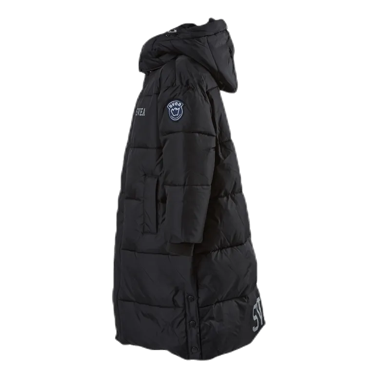 Long Puffer Coat Junior Black