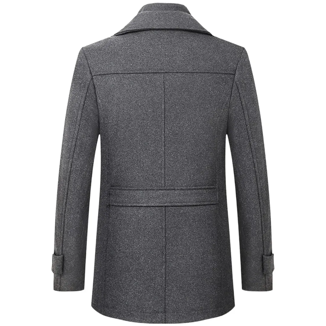 Men's Single-Breasted Winter Coat