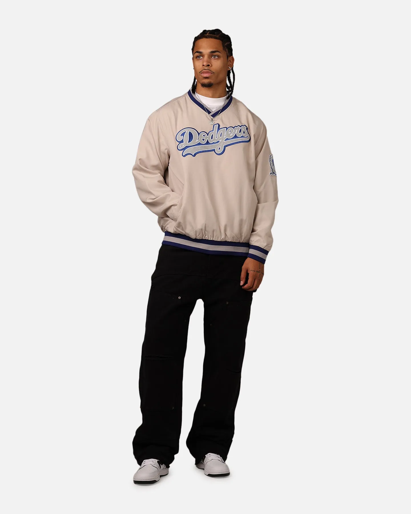 New Era Los Angeles Dodgers Sports Classics Pullover Windbreaker Stone/OTC
