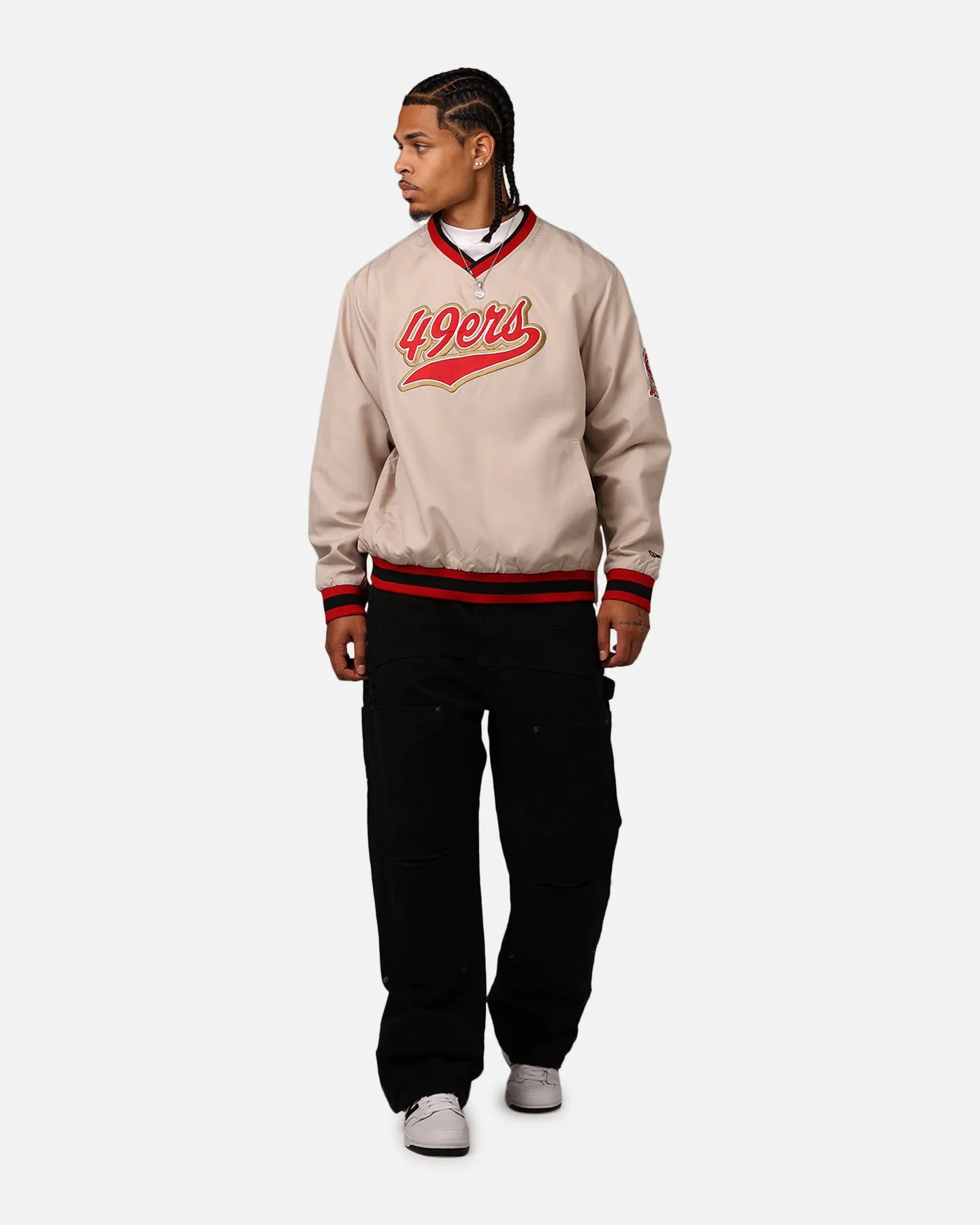 New Era San Francisco 49ers Sports Classics Pullover Windbreaker Stone/OTC