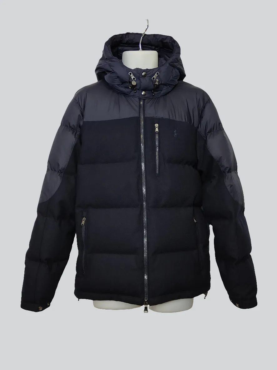 Polo Ralph Lauren Men's Wool Down Puffer Jacket in Navy M