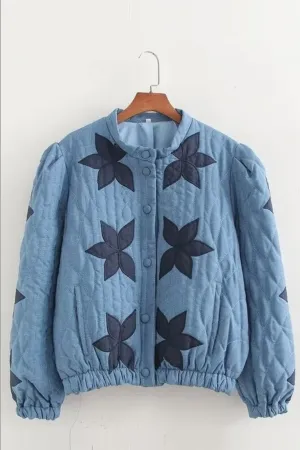 Quilted Blue Jacket