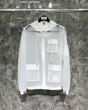 ♂Striped Sleeve Windbreaker