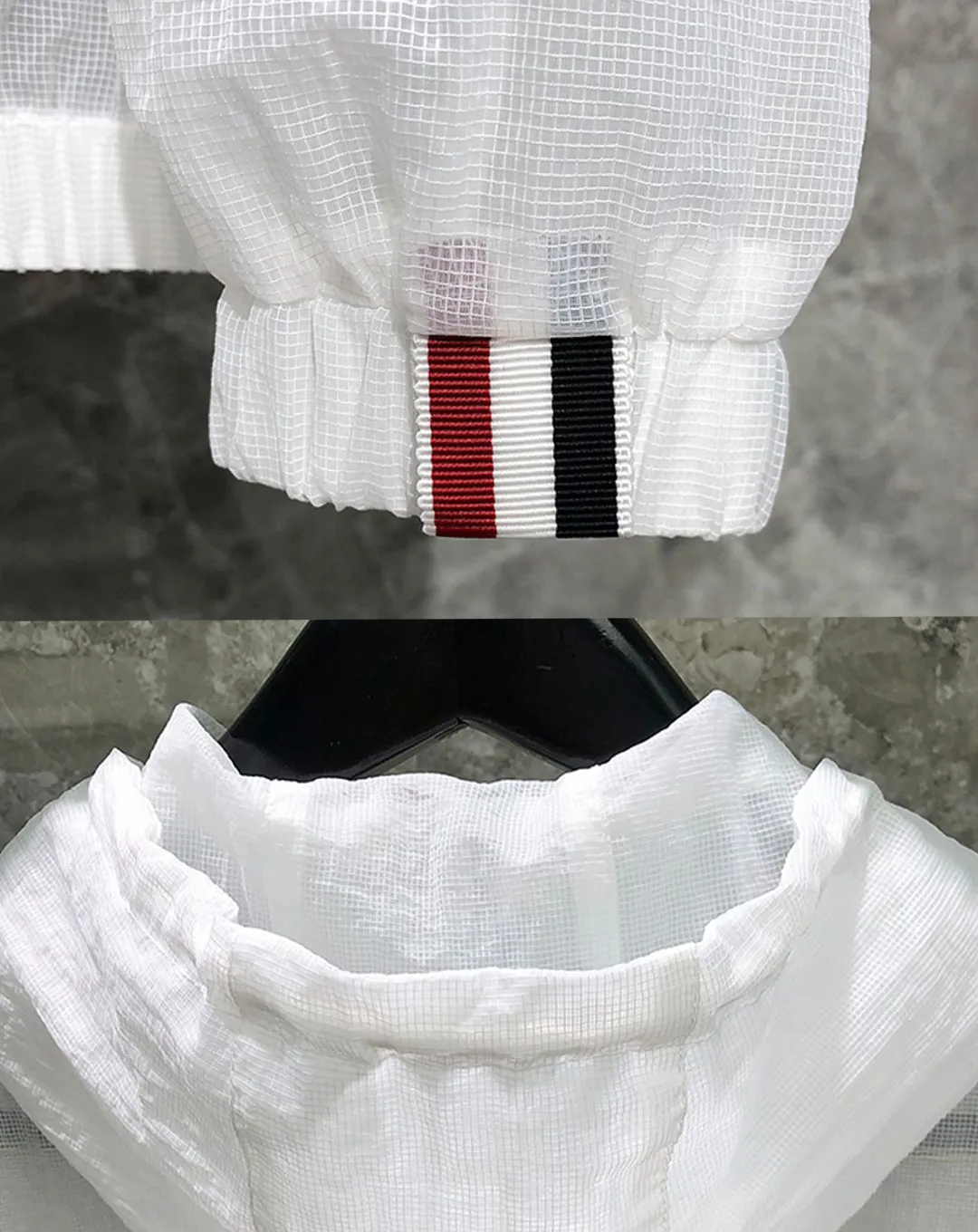 ♂Striped Sleeve Windbreaker