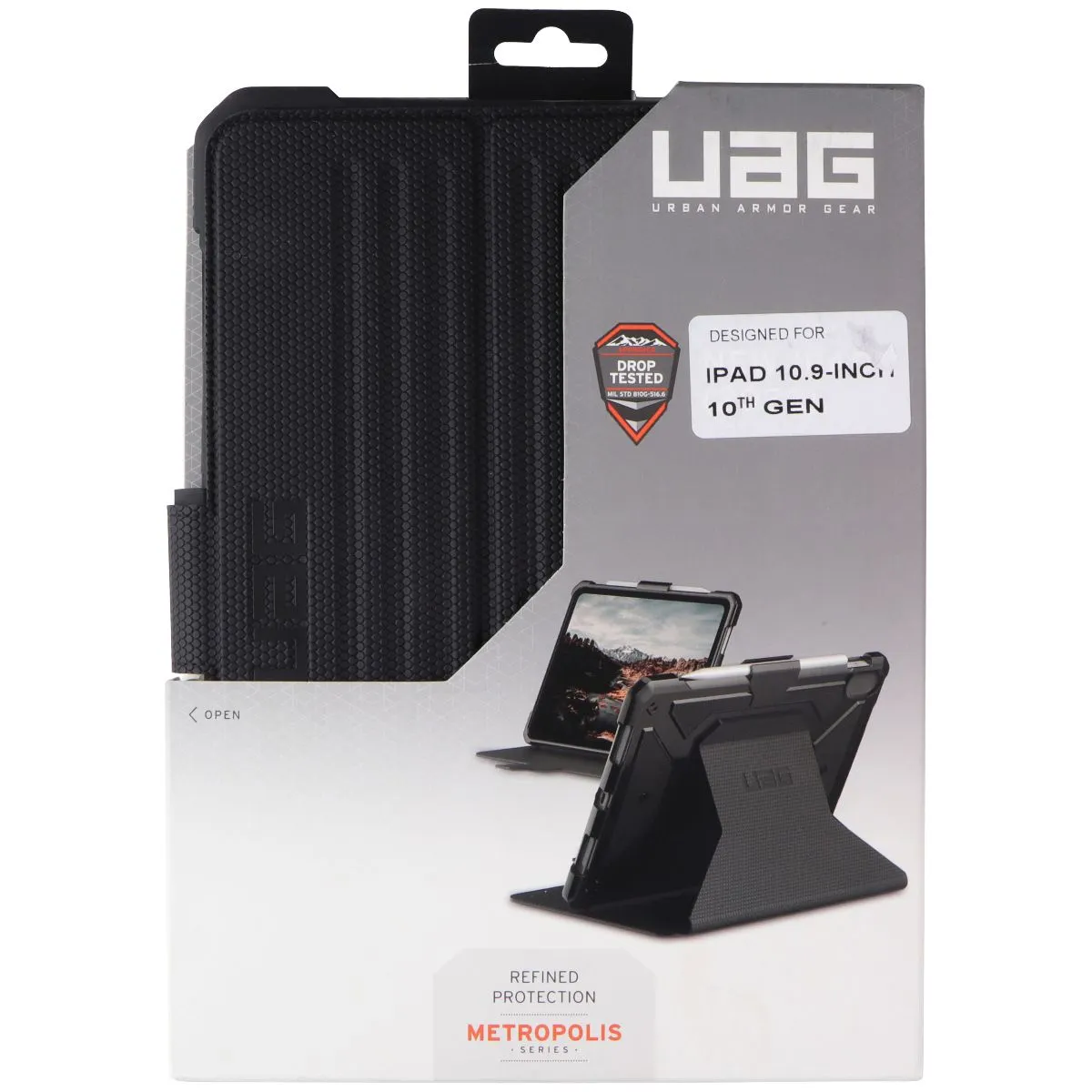Urban Armor Gear Metropolis Case for Apple iPad (10.9-inch) 10th Gen - Black