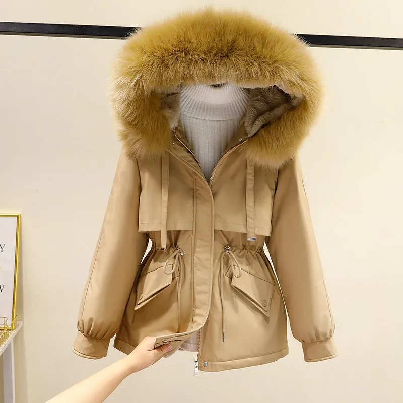 Velvet thickening Korean coat