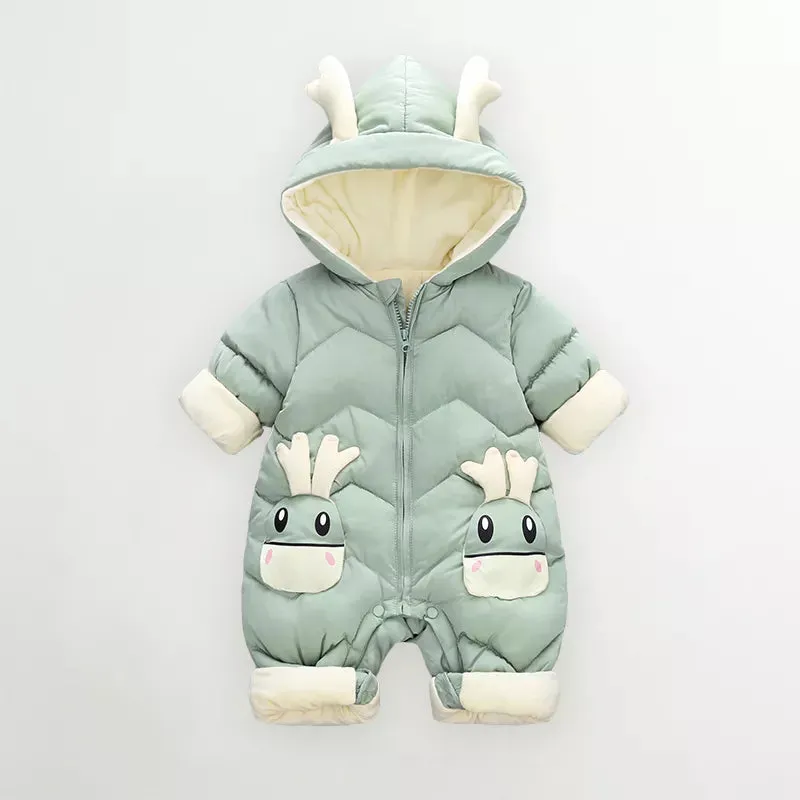 Winter Snowsuit Fur for Babies