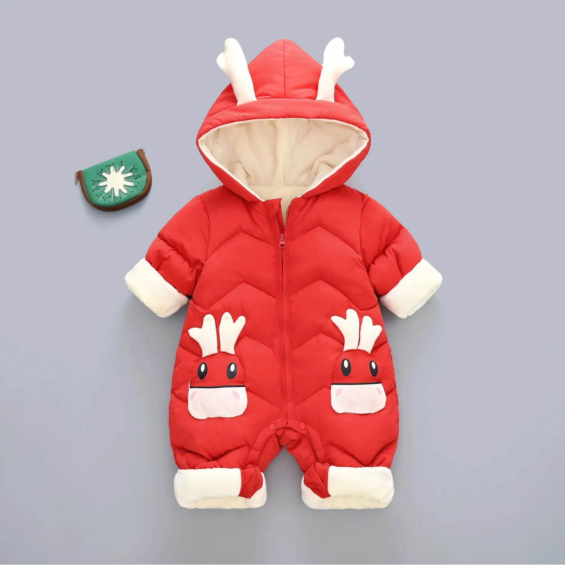 Winter Snowsuit Fur for Babies