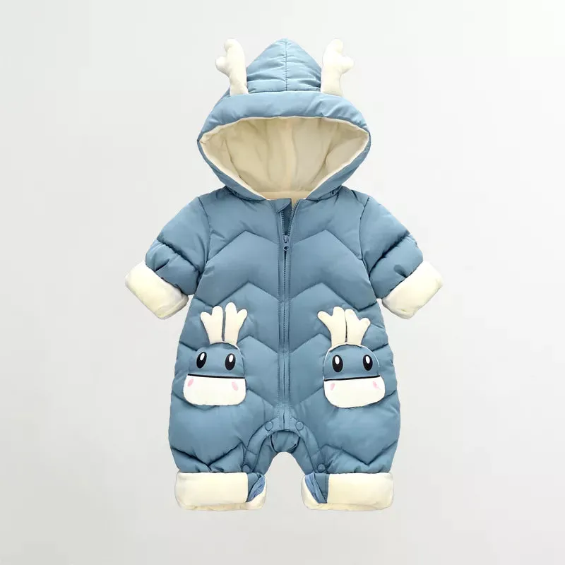 Winter Snowsuit Fur for Babies