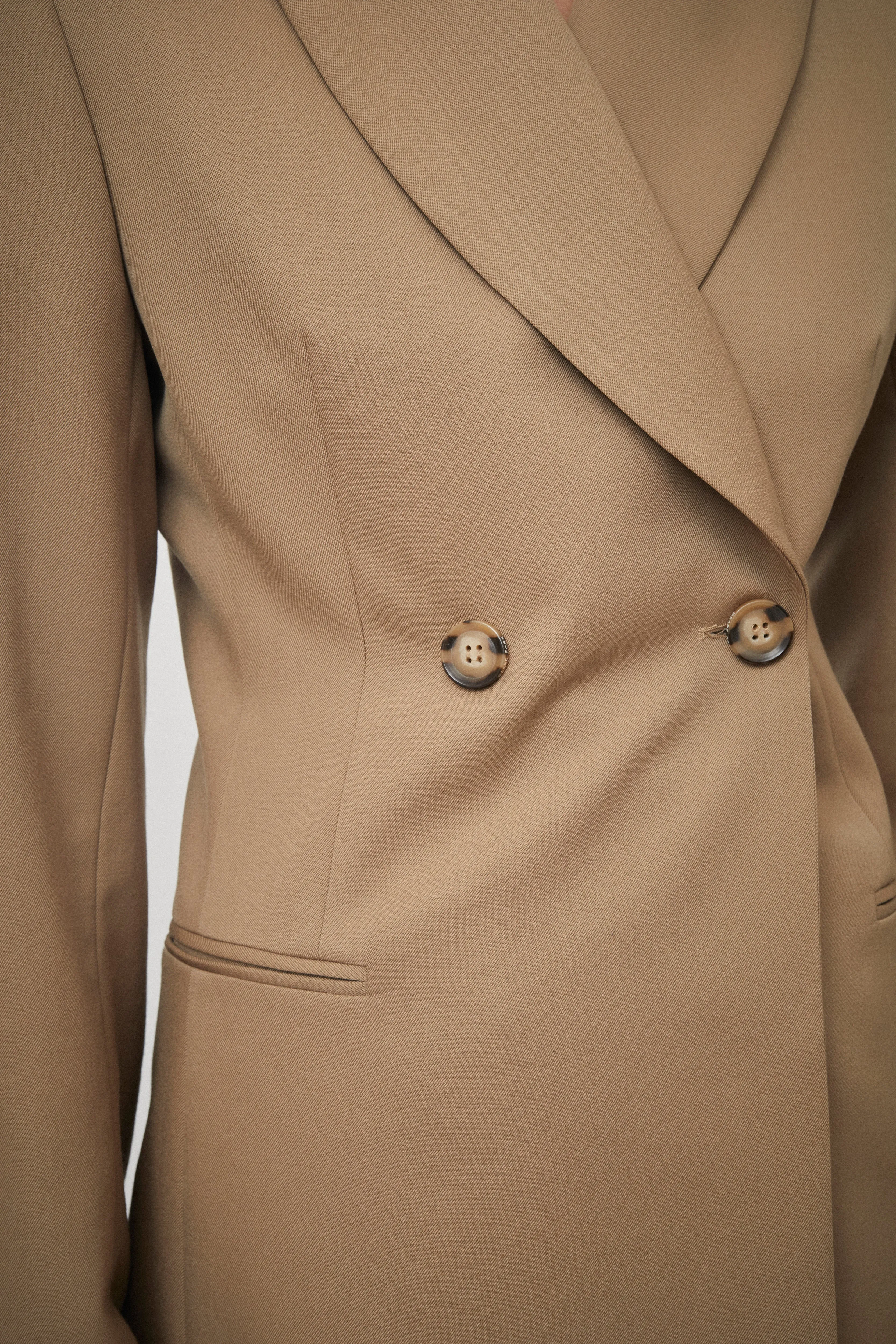 Wool Double Breasted Blazer