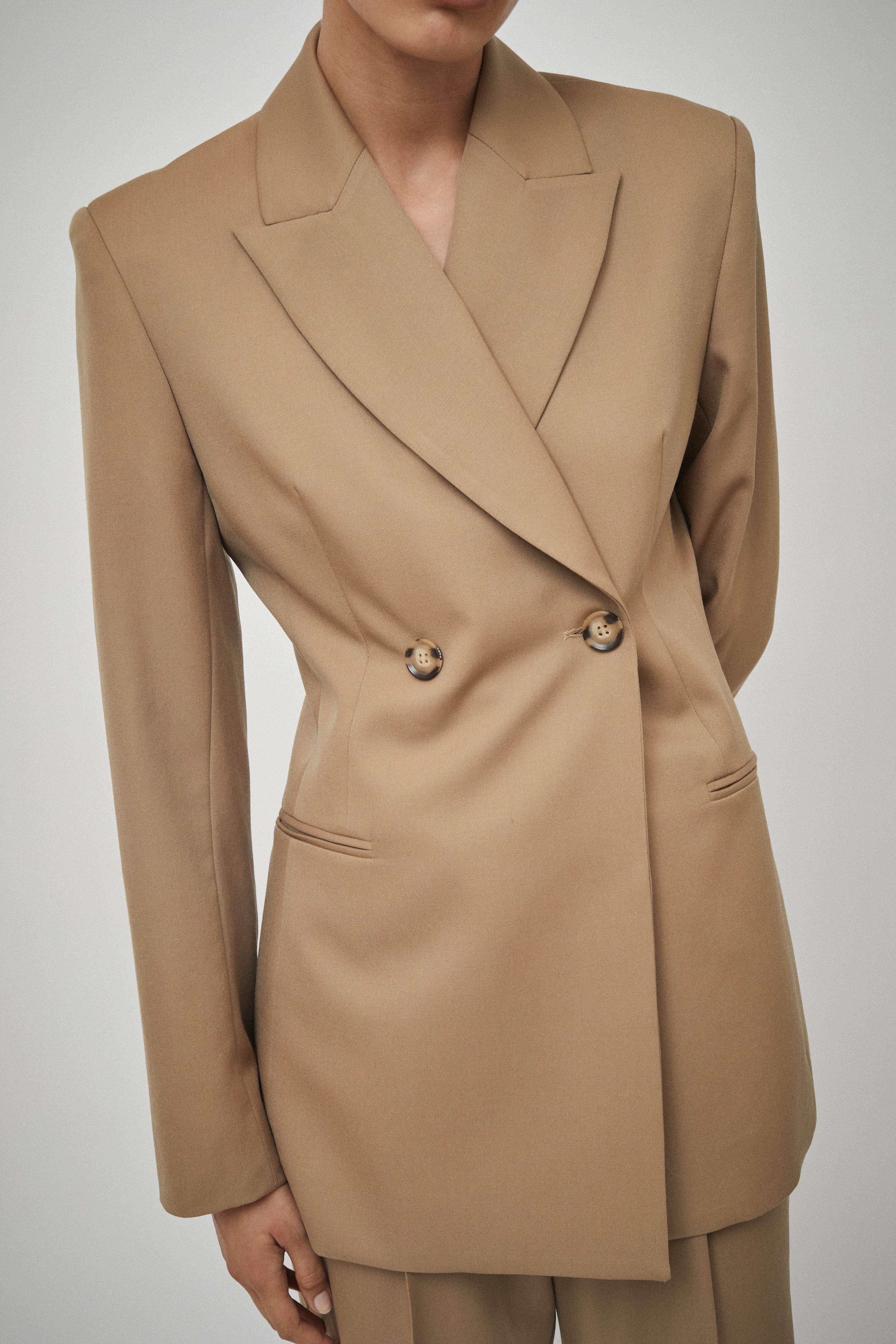 Wool Double Breasted Blazer